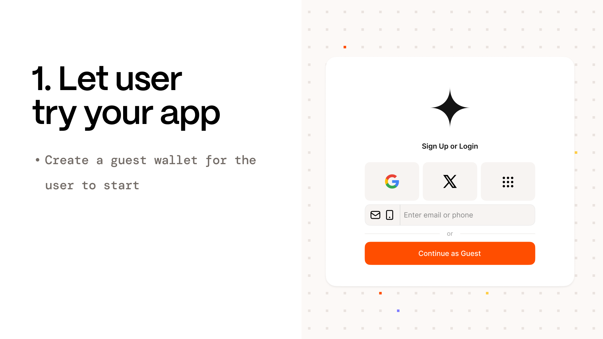 Introducing One Click Login: Instant Wallets, Zero Setup