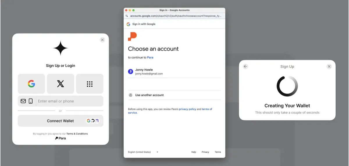 Introducing One Click Login: Instant Wallets, Zero Setup