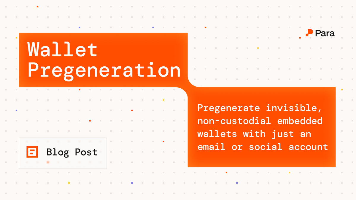 Announcing Wallet Pregeneration