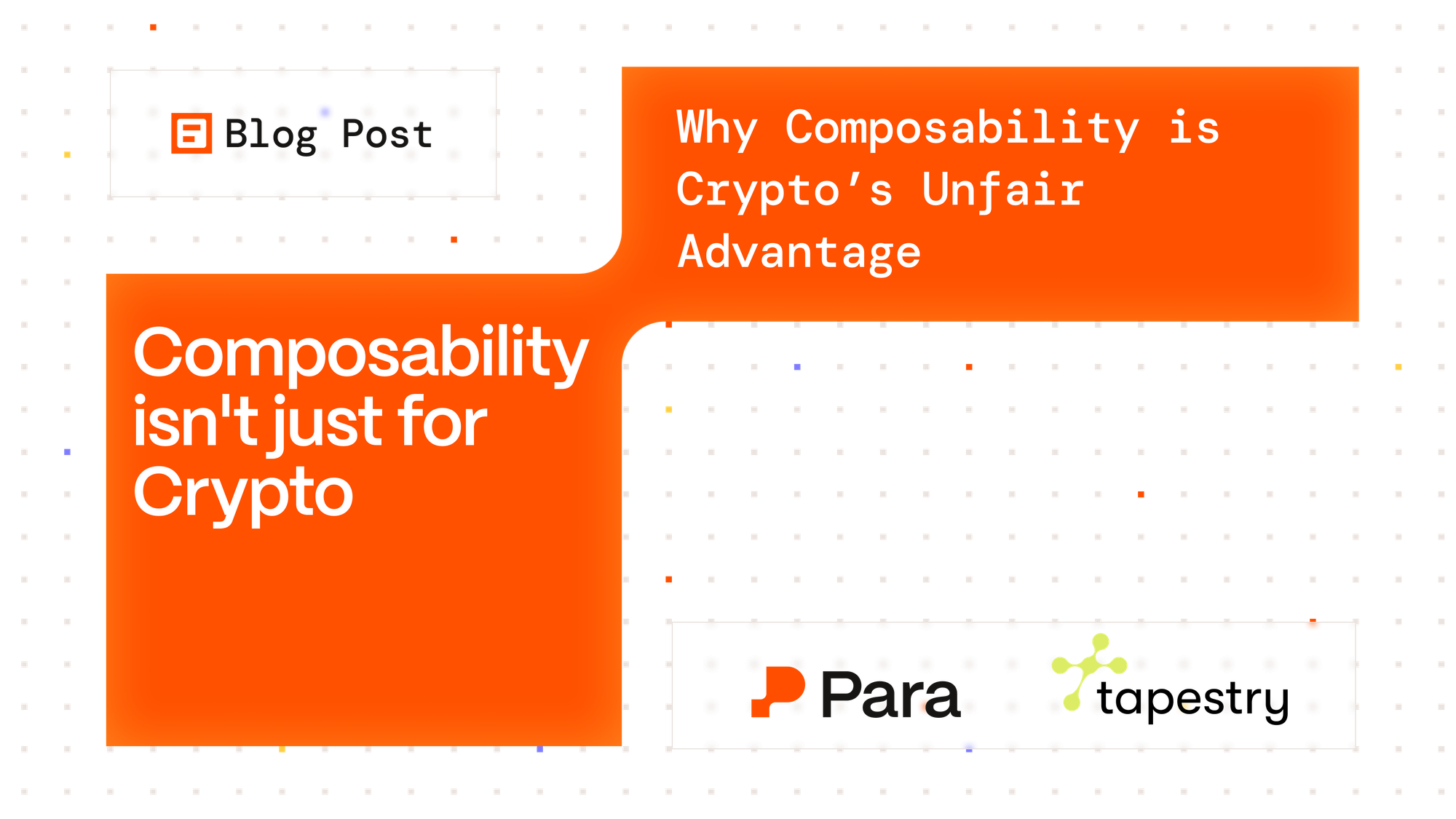 Composability isn't Just for Crypto
