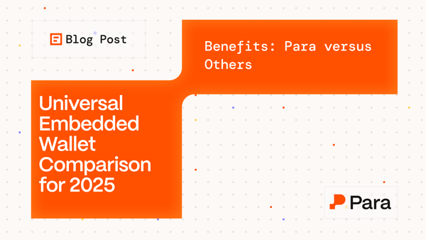 Para makes universal embedded wallets composable and secure, with MPC key management, and built-in permission controls.