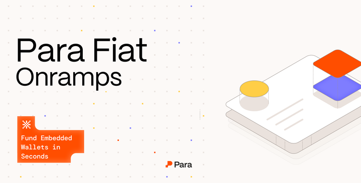 Fiat On-Ramps: Fund Embedded Wallets in Seconds 💳